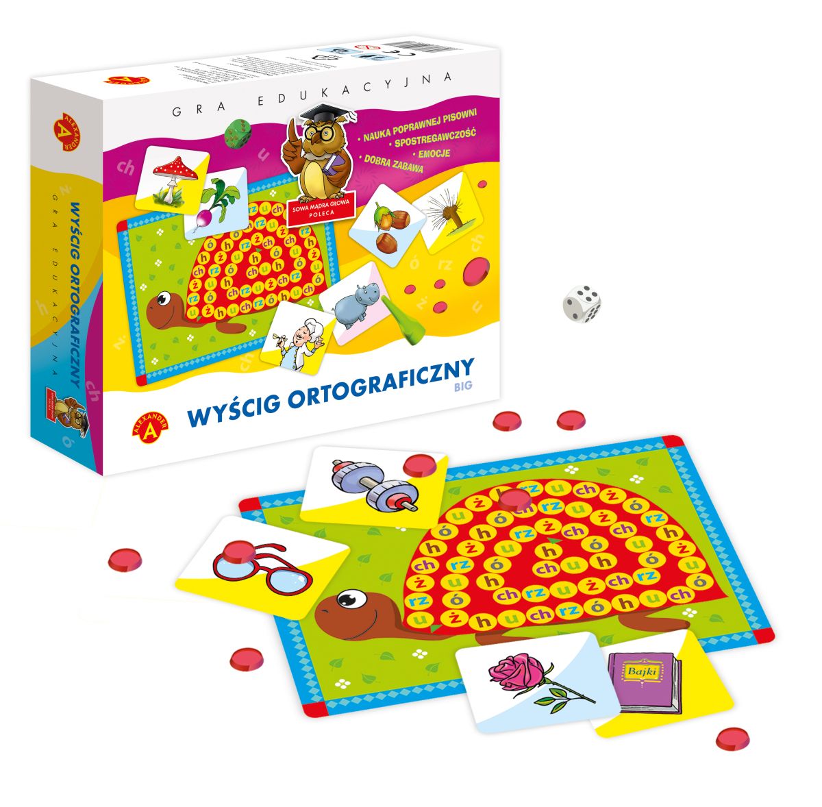 Gra planszowa Wyścig ortograficzny Big Alexander (0722)