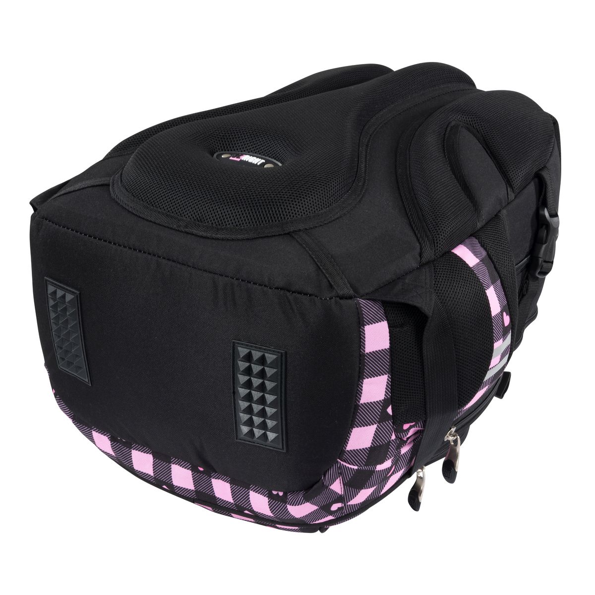 Plecak PINK CHECKERED 4-KOMORY St.Right (BP-01)