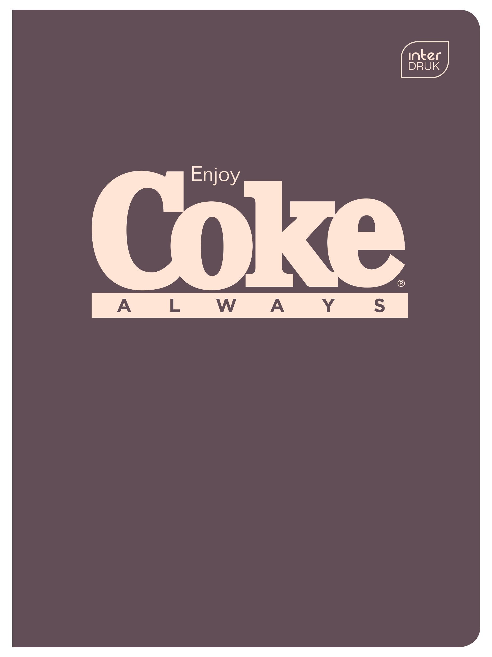 Zeszyt HYBRID COCA COLA A5 60k. 70g linia Interdruk