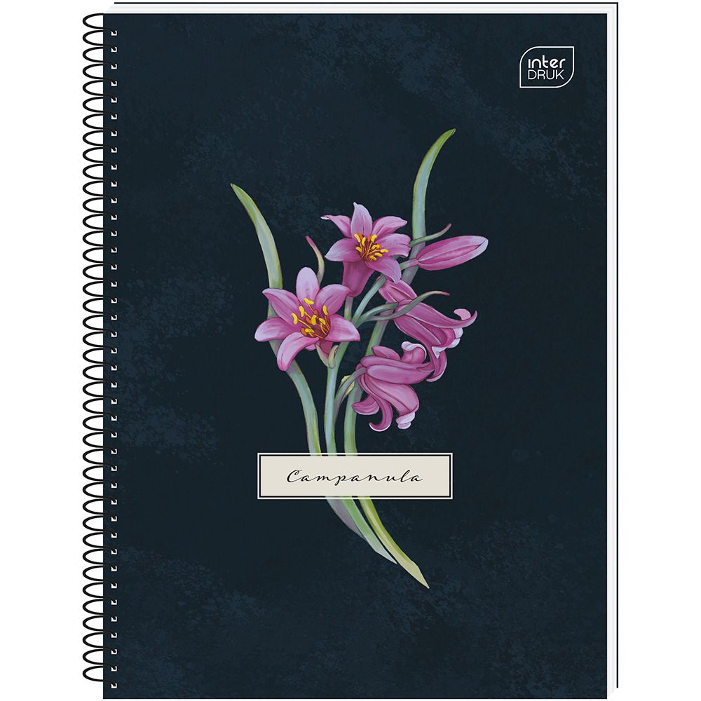 Kołozeszyt (kołonotatnik) Interdruk Hybrid Fiori A6 80k. 70g krata