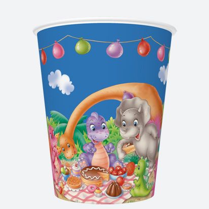 Kubek jednorazowy Pol-mak daisy papier 250ml (01)
