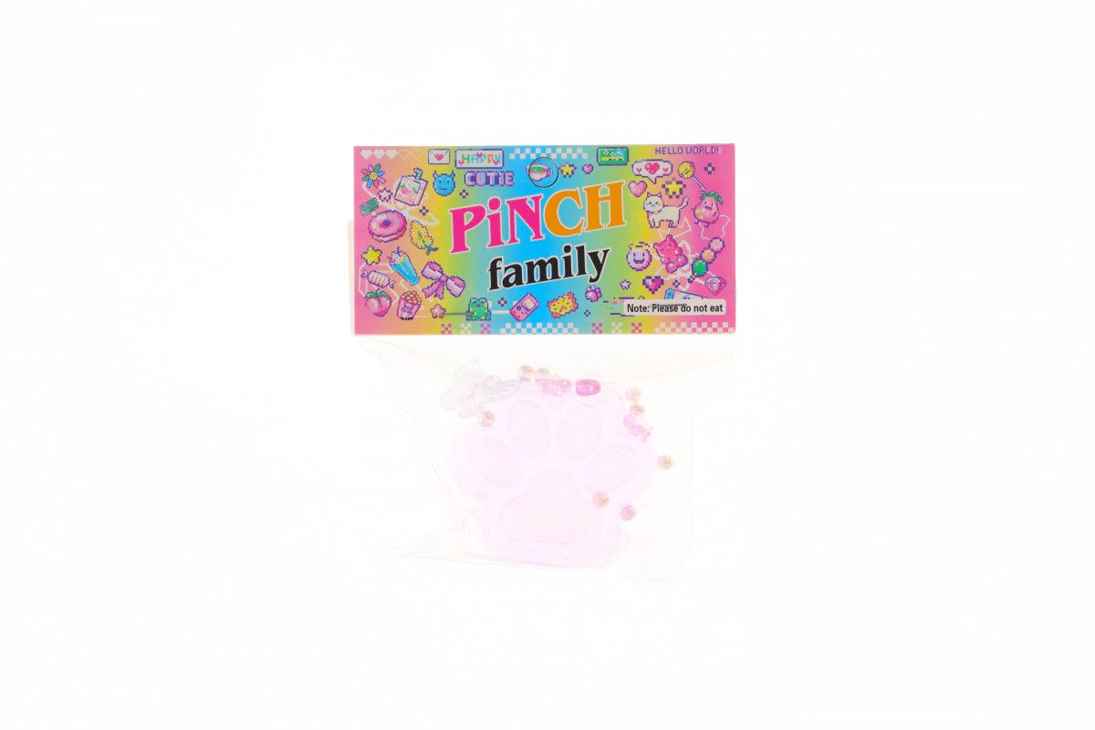 Gniotek ŁAPKA z brokatem 7x6cm Bemag (GTM-103)