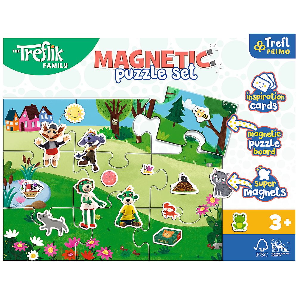 Puzzle Trefl Trefliki Magnetyczne Rodzina Treflików (93166)