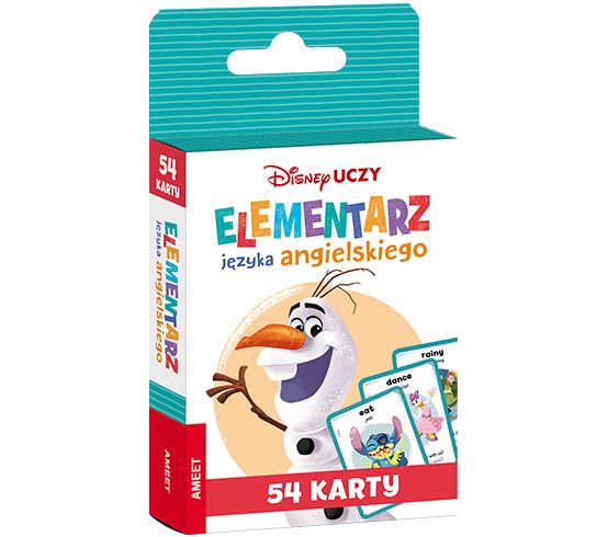 Książeczka edukacyjna Ameet Disney Uczy. Elementarz języka angielskiego. Karty (UEK 9302)