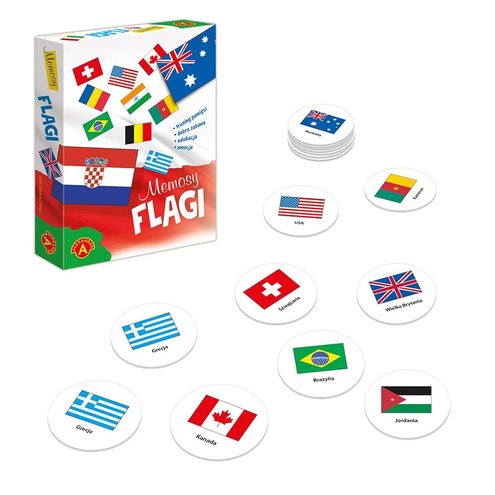 Gra edukacyjna Memosy – Flagi Alexander (26993)