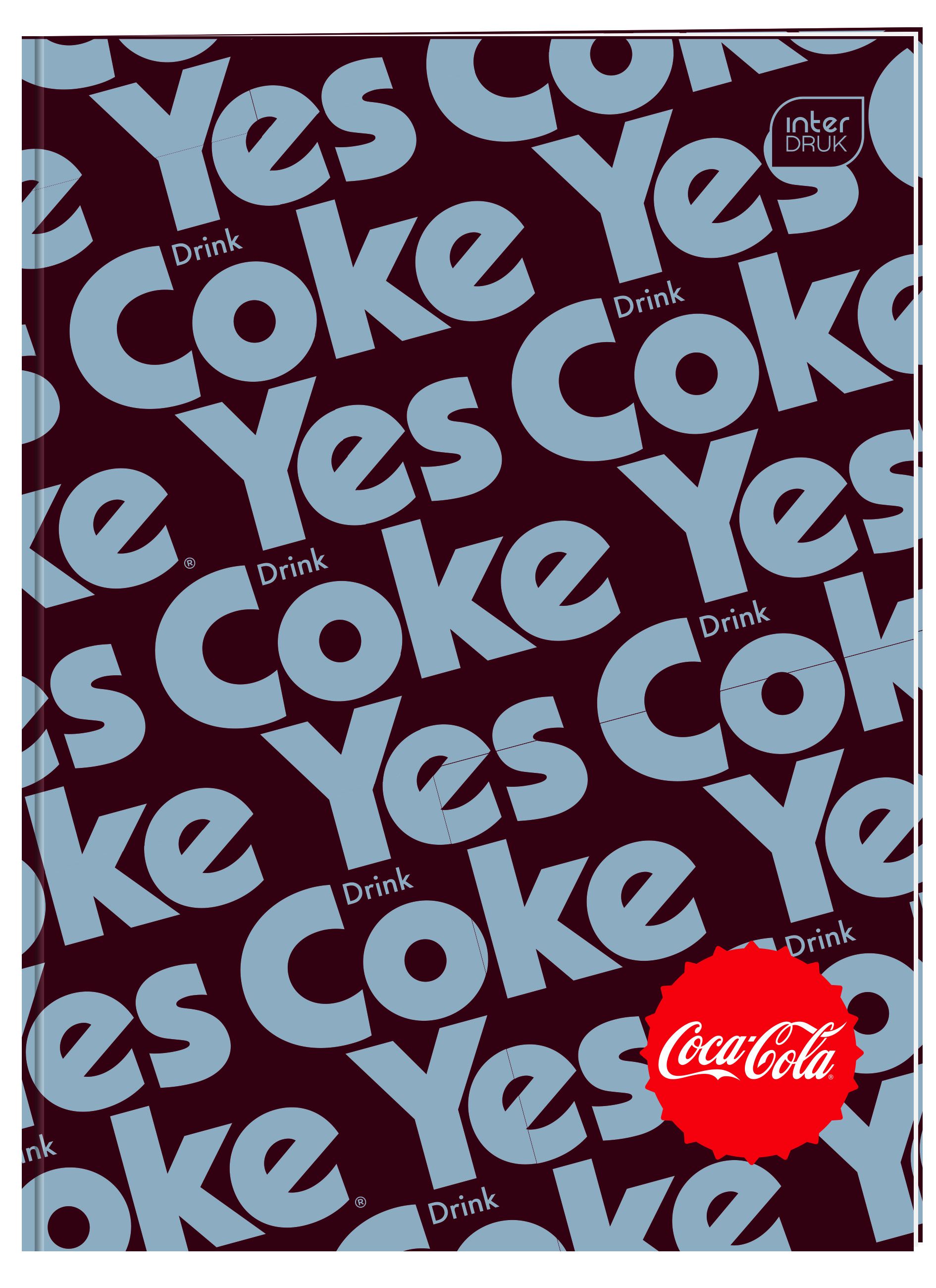 Zeszyt tematyczny COCA COLA HYBRID A6 32k. 70g krata Interdruk (do słówek)