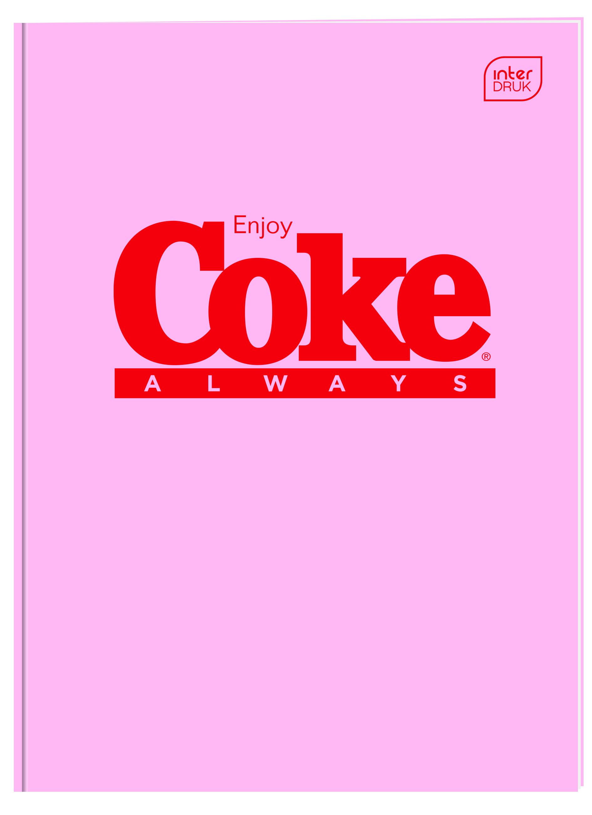 Zeszyt tematyczny COCA COLA HYBRID A6 32k. 70g krata Interdruk (do słówek)