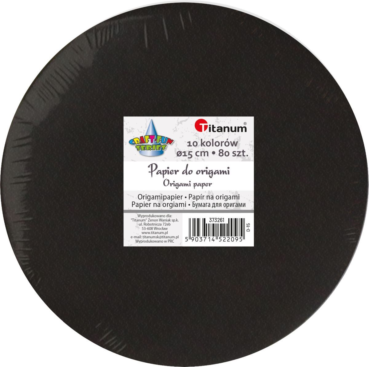 Origami Craft-Fun Series papier okrągły 15cm Titanum (D-15)