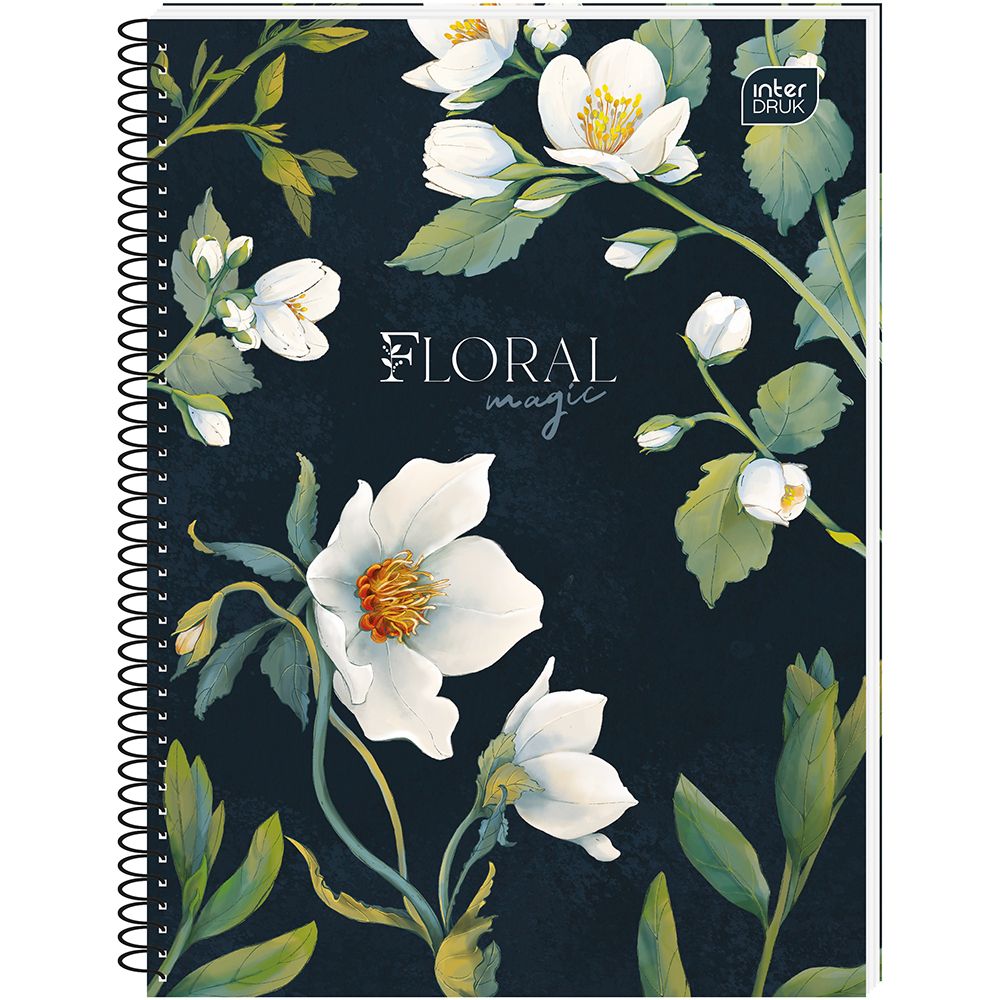 Kołozeszyt (kołonotatnik) Interdruk Hybrid Fiori A6 80k. 70g krata