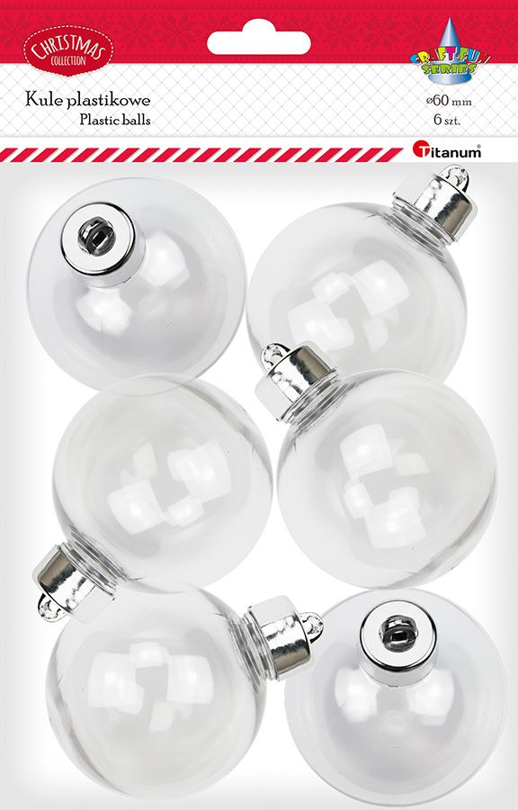 Ozdoba świąteczna Craft-Fun Series Kule plastikowe Titanum (DIY-XM(534))