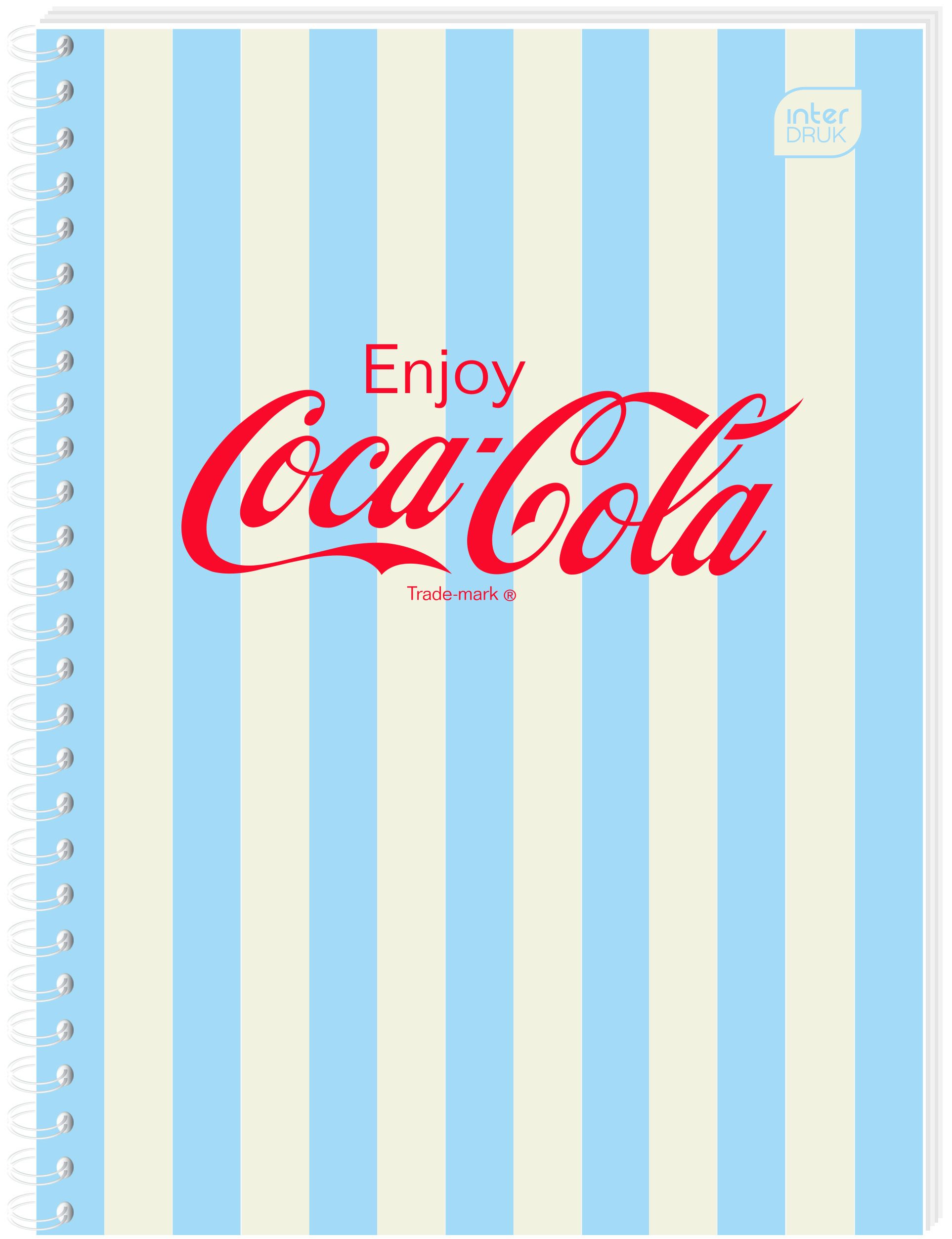 Kołozeszyt (kołonotatnik) Interdruk COCA COLA SOFT TOUCH A6 80k. 70g krata
