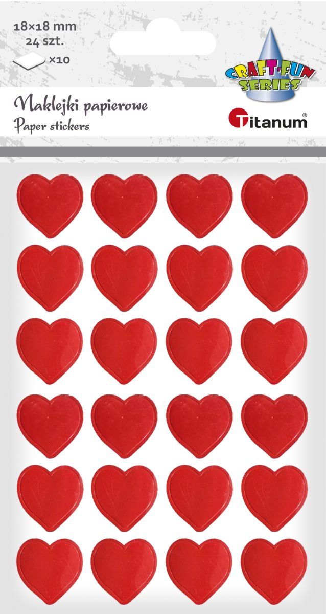 Naklejka (nalepka) Craft-Fun Series serca Titanum (88x120)