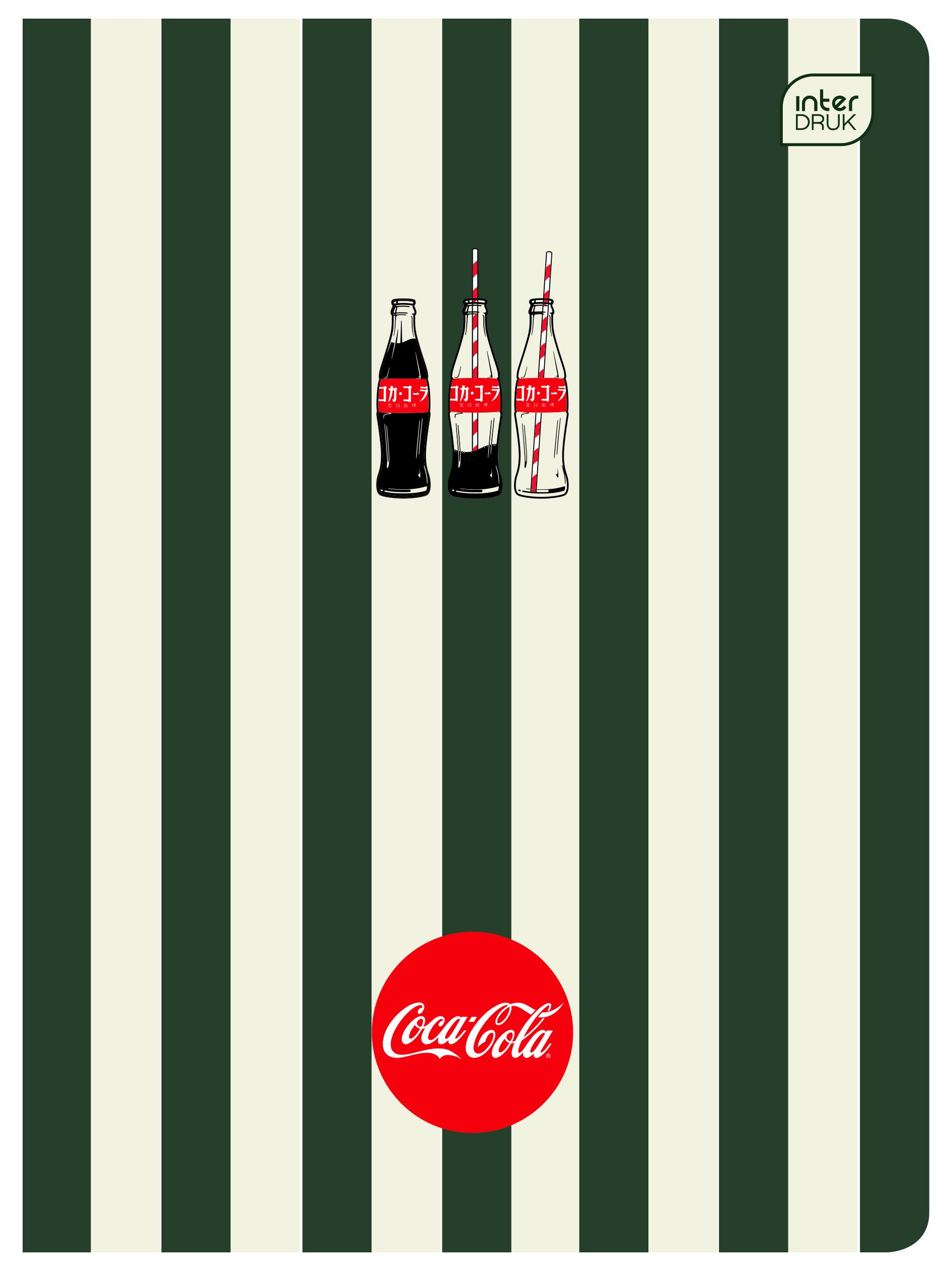 Zeszyt SOFT TOUCH COCA COLA A5 80k. 70g krata Interdruk