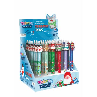 Długopis wymazywalny Patio Kids CHRISTMAS niebieski (15657PTR)
