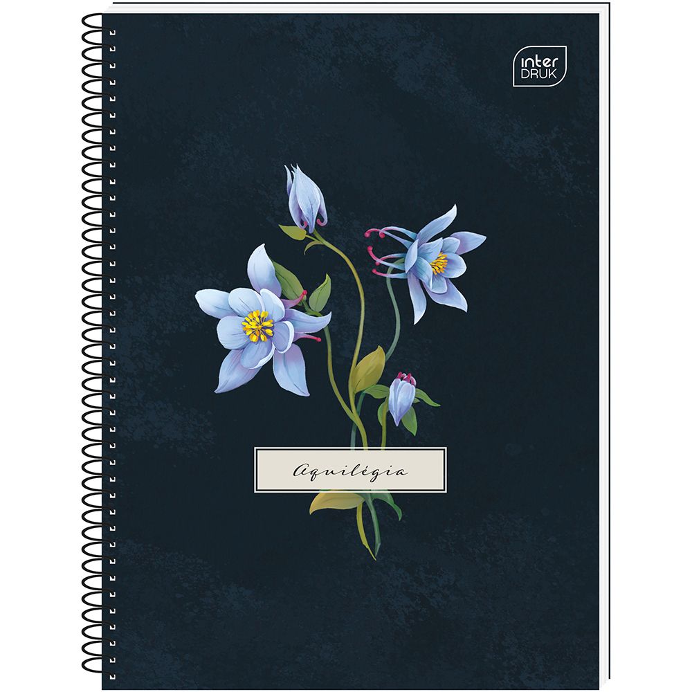 Kołozeszyt (kołonotatnik) Interdruk Hybrid Fiori A6 80k. 70g krata
