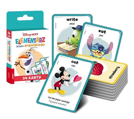 Książeczka edukacyjna Ameet Disney Uczy. Elementarz języka angielskiego. Karty (UEK 9302)