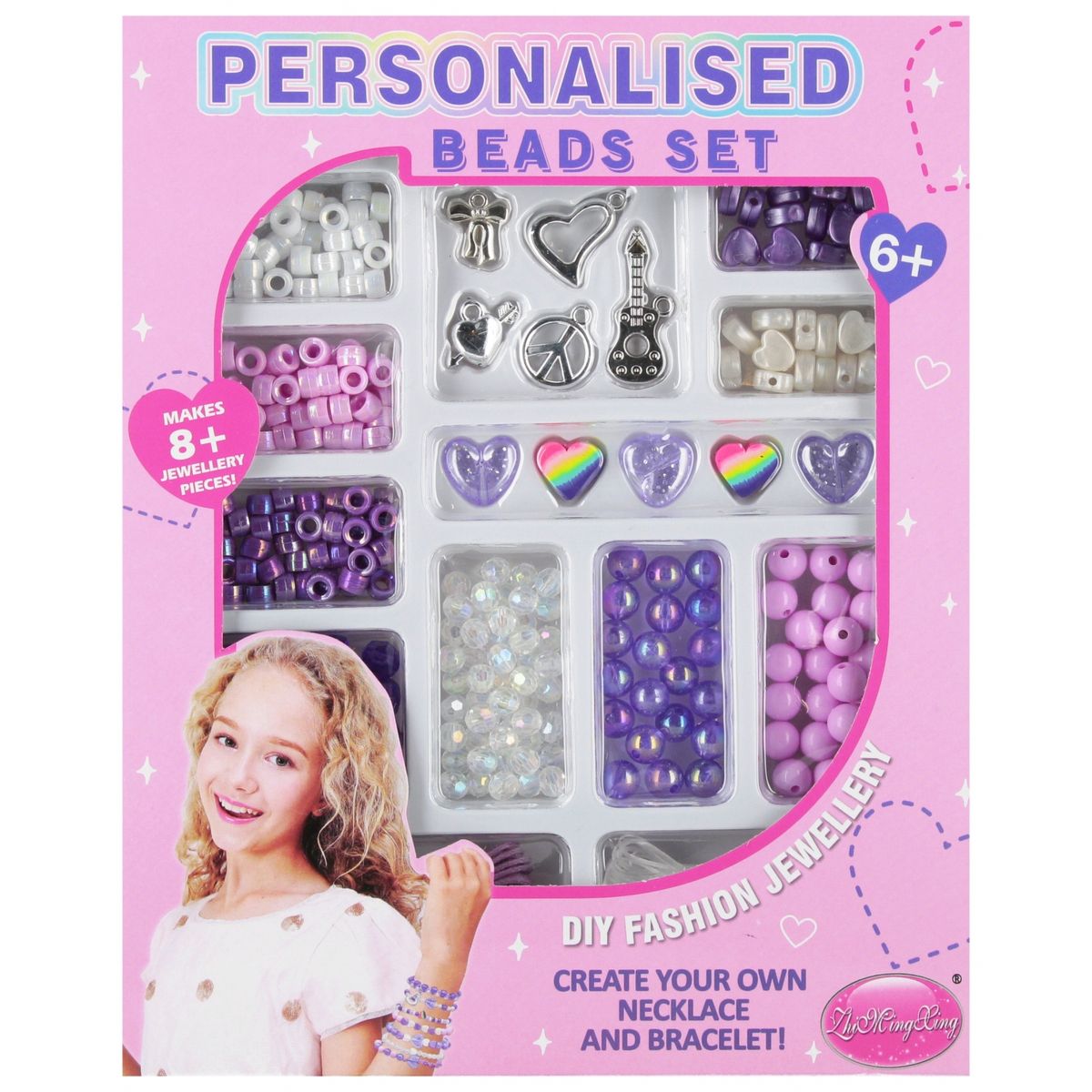 Koraliki dla dziewczynki do nawlekania Mega Creative (543663)