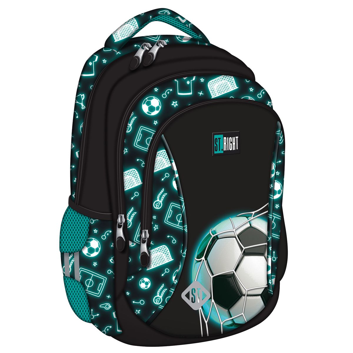 Plecak NEON FOOTBALL 3-KOMORY St.Right (BP-26)