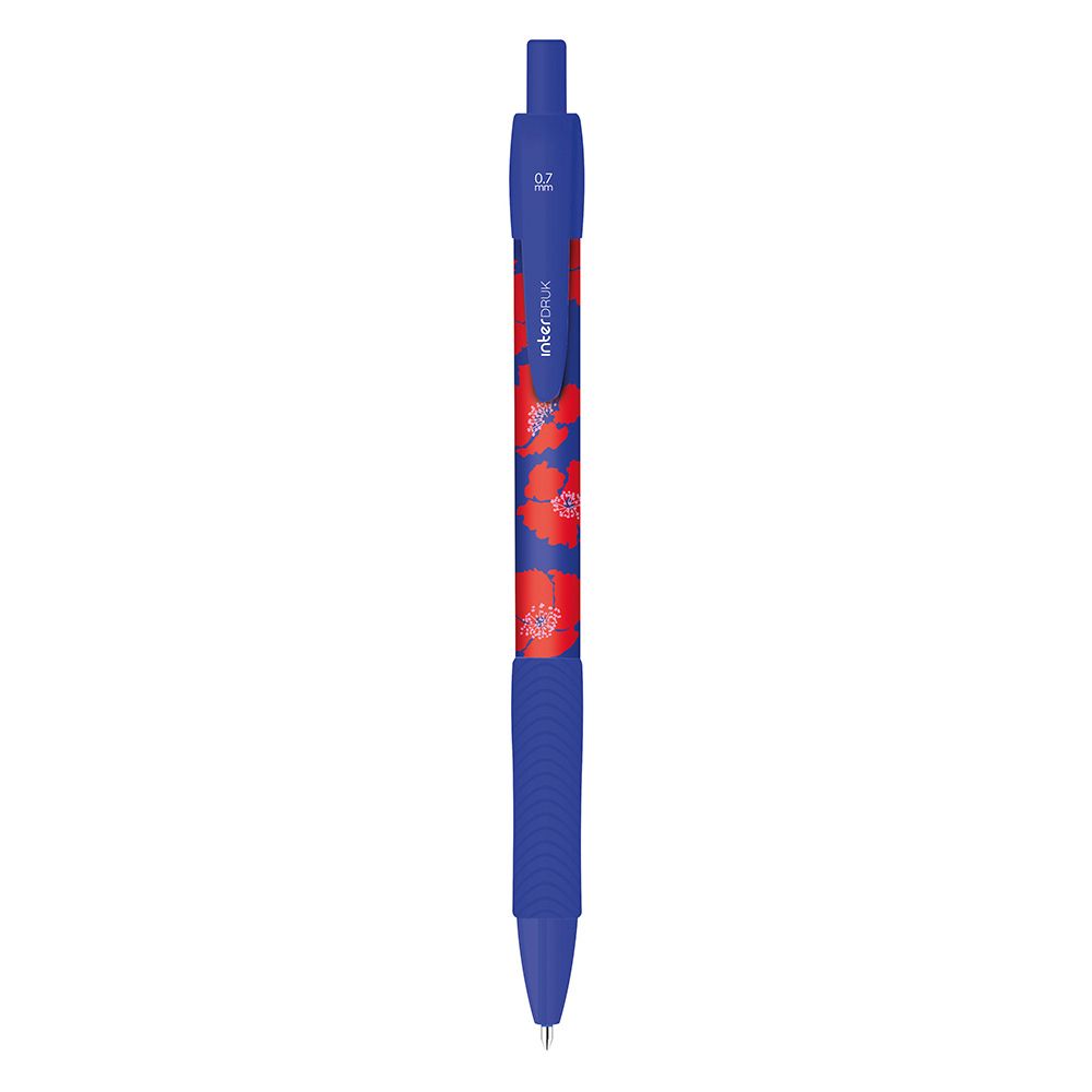 Długopis wymazywalny TUTTO BELLO z gripem niebieski 0,7mm Interdruk (żelowy)