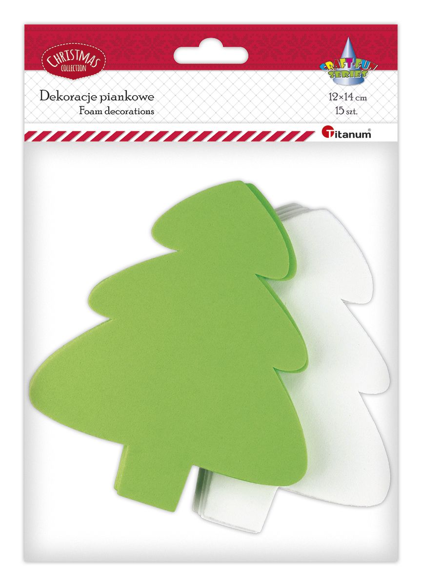 Ozdoba piankowa Craft-Fun Series choinki Titanum (12x14cm X 2mm)