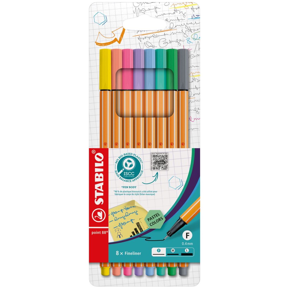 Cienkopis mix 0,4mm 8kol. Stabilo (88/8-01)