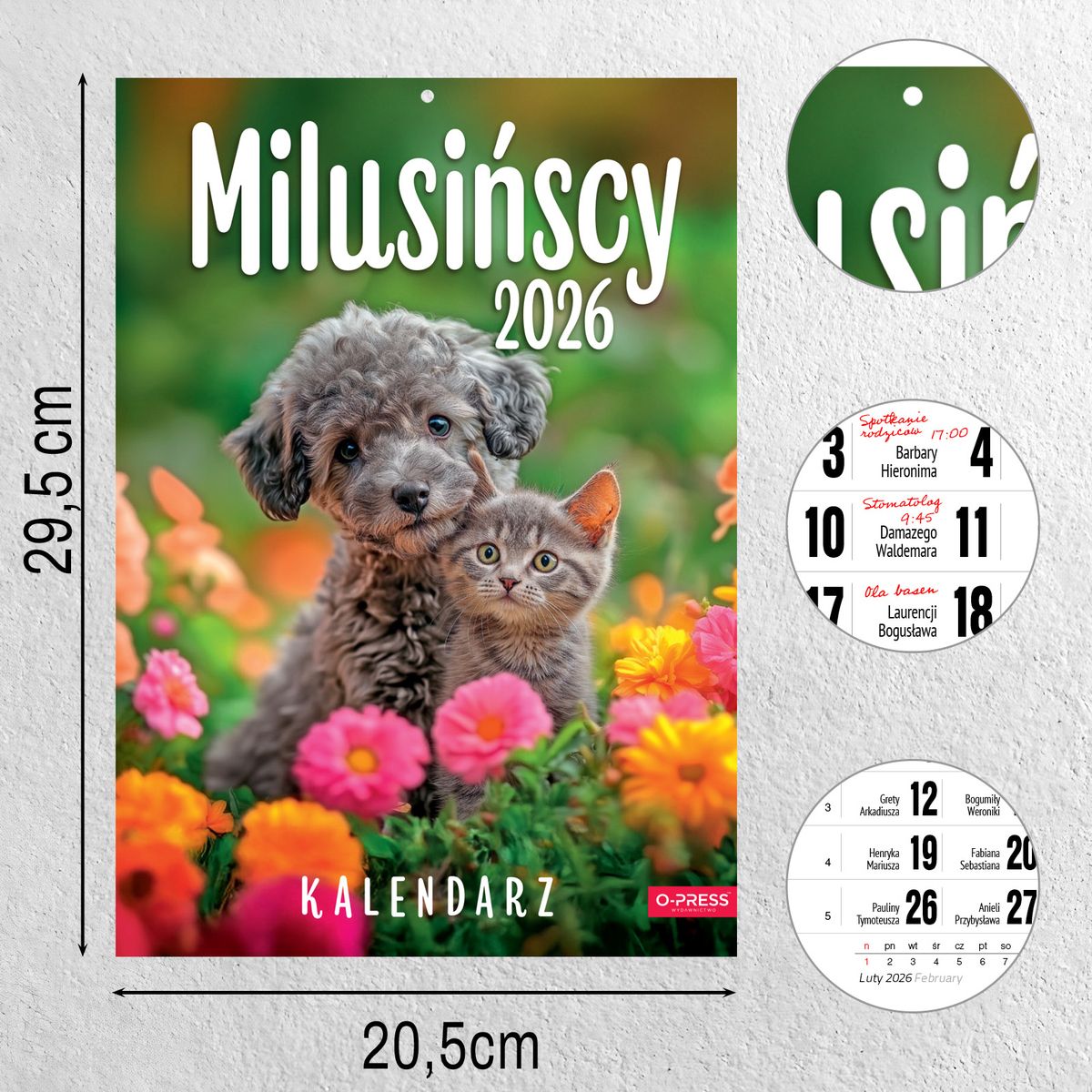 Kalendarz ścienny A4 MILUSIŃSCY A4 Press (5904830713473)