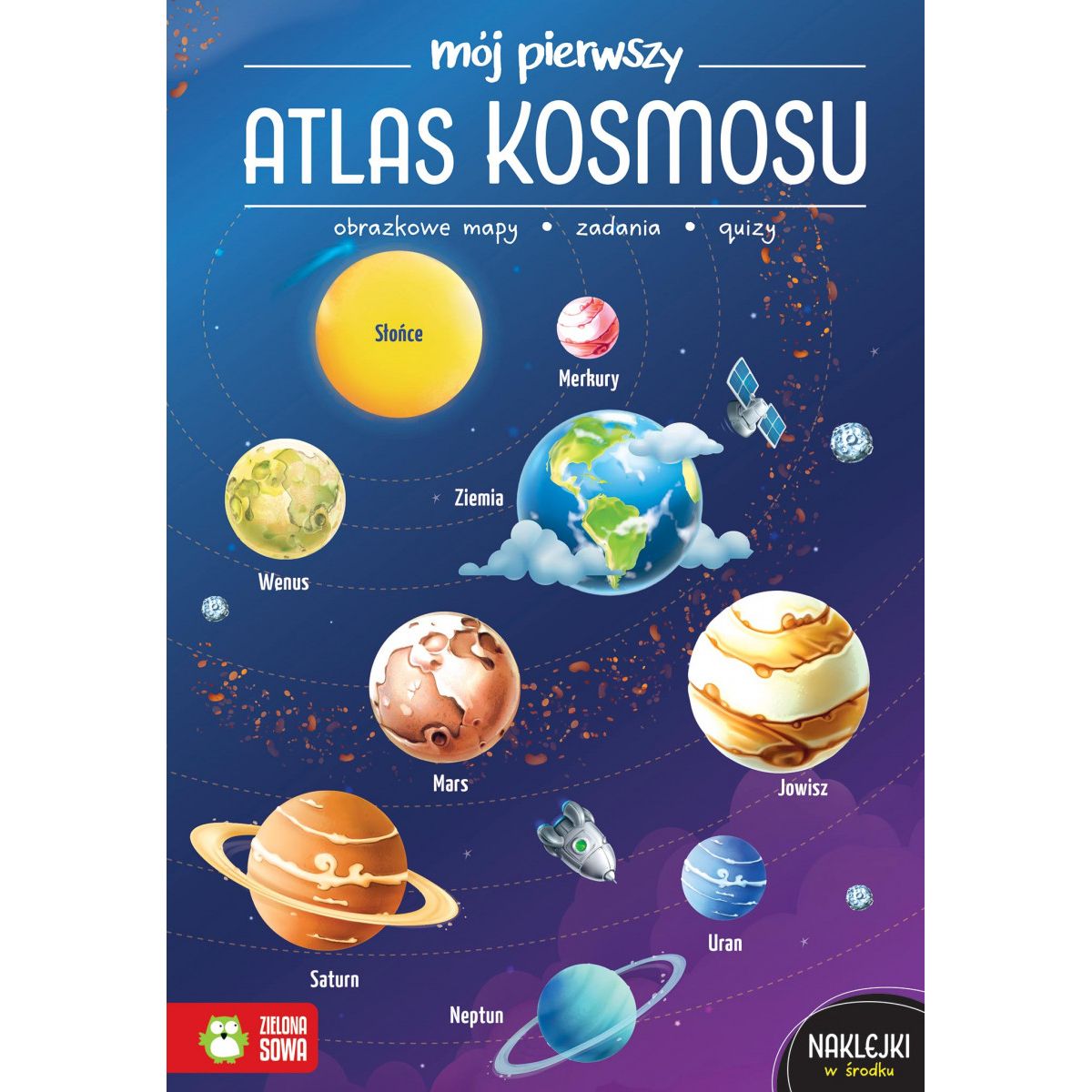 Książeczka edukacyjna Zielona Sowa Mój pierwszy atlas kosmosu