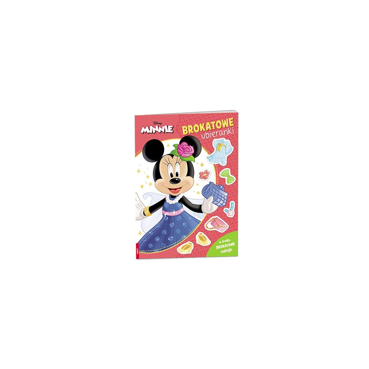 Książeczka edukacyjna Ameet Minnie. Brokatowe Ubieranki (SDLB 9108)