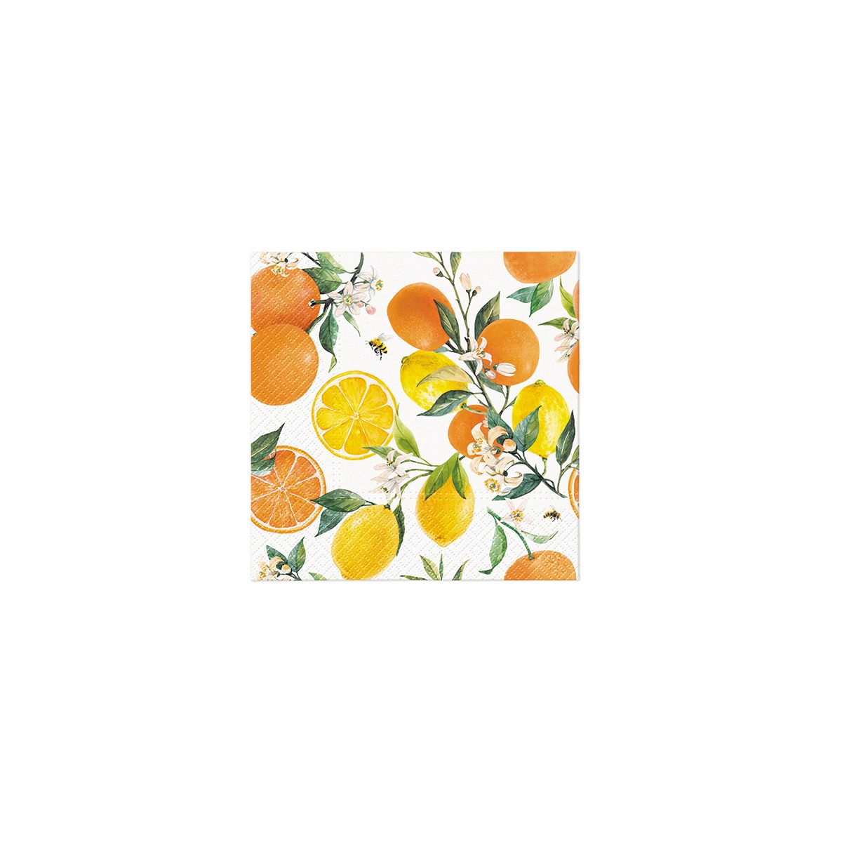 Serwetki Paw Lunch Citrus with bees różne celuloza [mm:] 330x330 (SDL135700)