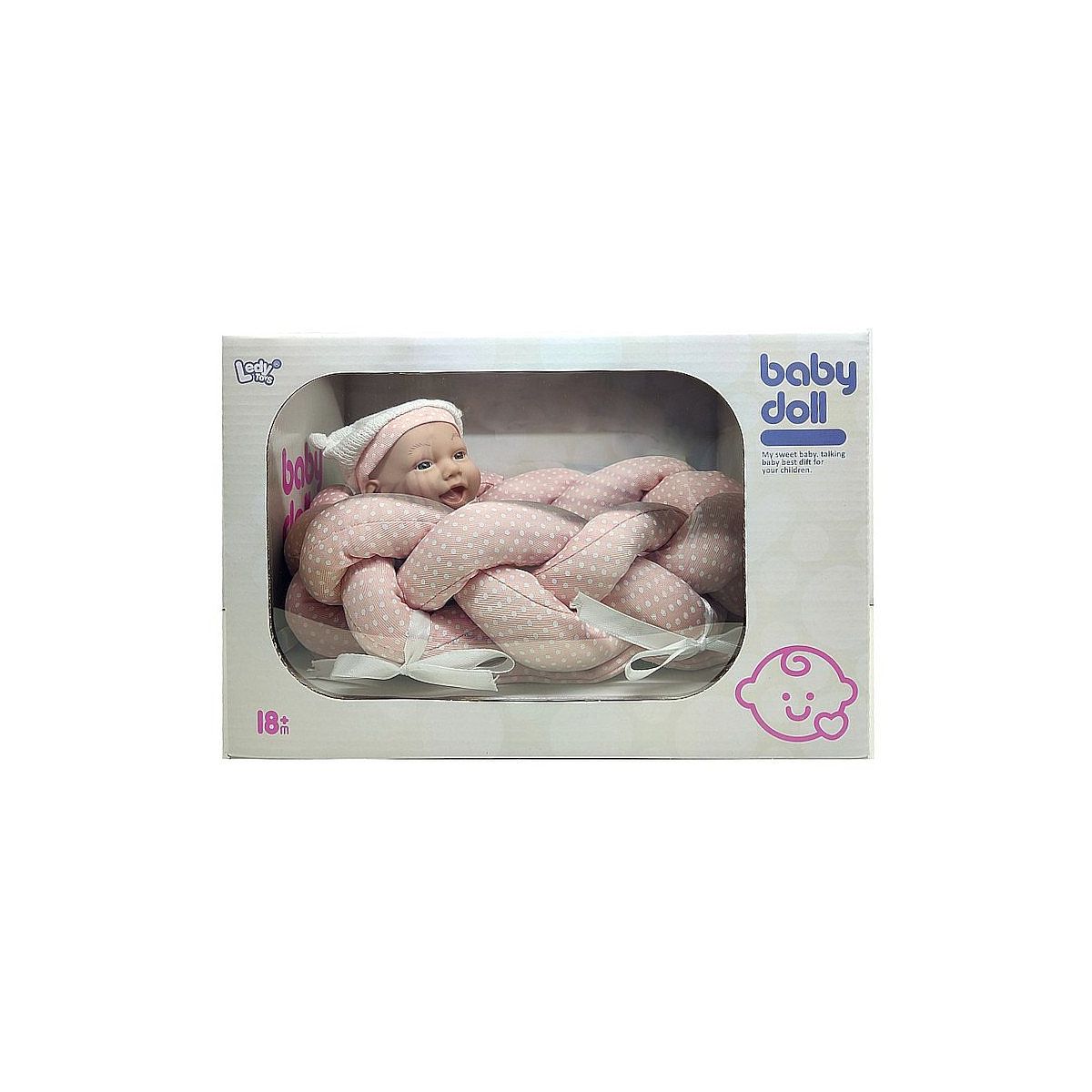 Lalka Adar bobas z kocykiem i butelką [mm:] 250 (611887)