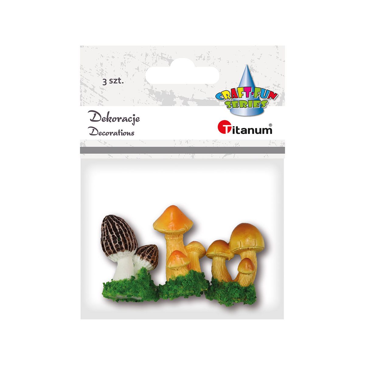 Zestaw dekoracyjny Craft-Fun Series Mini grzyby Titanum (25BJ033131)