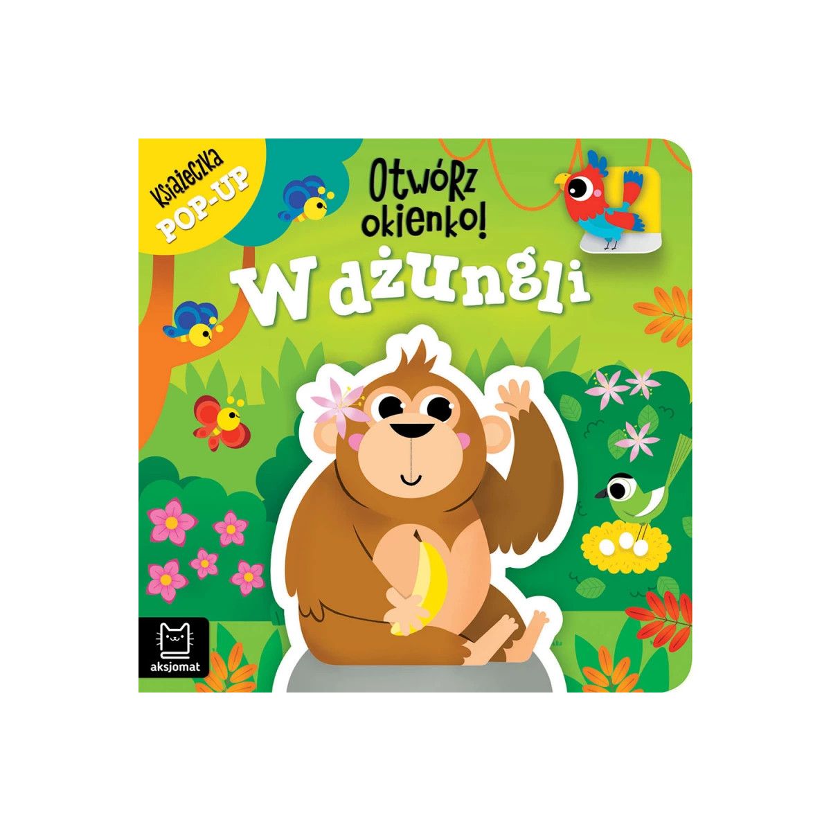 Książka dla dzieci Otwórz okienko! W dżungli. Aksjomat