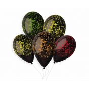 Balon gumowy Premium Hel Marble kolorowe nadruki czarny 330mm 13cal Godan (GS120/MCN)