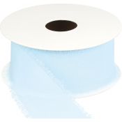 Wstążka Titanum Craft-Fun Series szyfonowa strzępiona 40x10 [mm x m] błękitny (WJ40-10-011J)