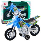 Motocykl Lean Crossowy Off-Road Napęd Światła Dźwięki Niebieski (24214)