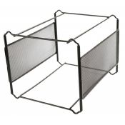 Kartoteka (pojemnik) na teczki wiszące Q-Connect mini archiwum siatka czarny metal [mm:] 335x250x 285 (KF00833)