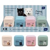 Temperówka Interdruk PUPPY SIGN podwójna mix plastikowa
